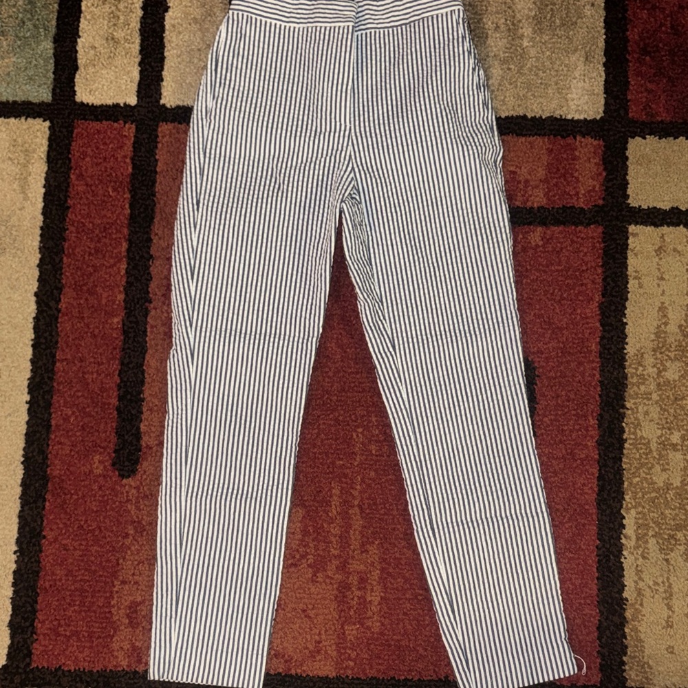 Women’s ZARA blue stripped casual / dress pants
